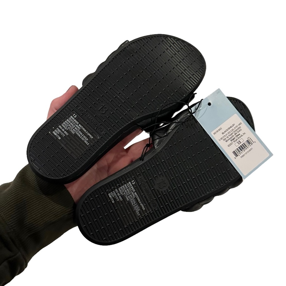 Cat & Jack Black Shelby Unisex Slides 13 - Picture 6 of 6